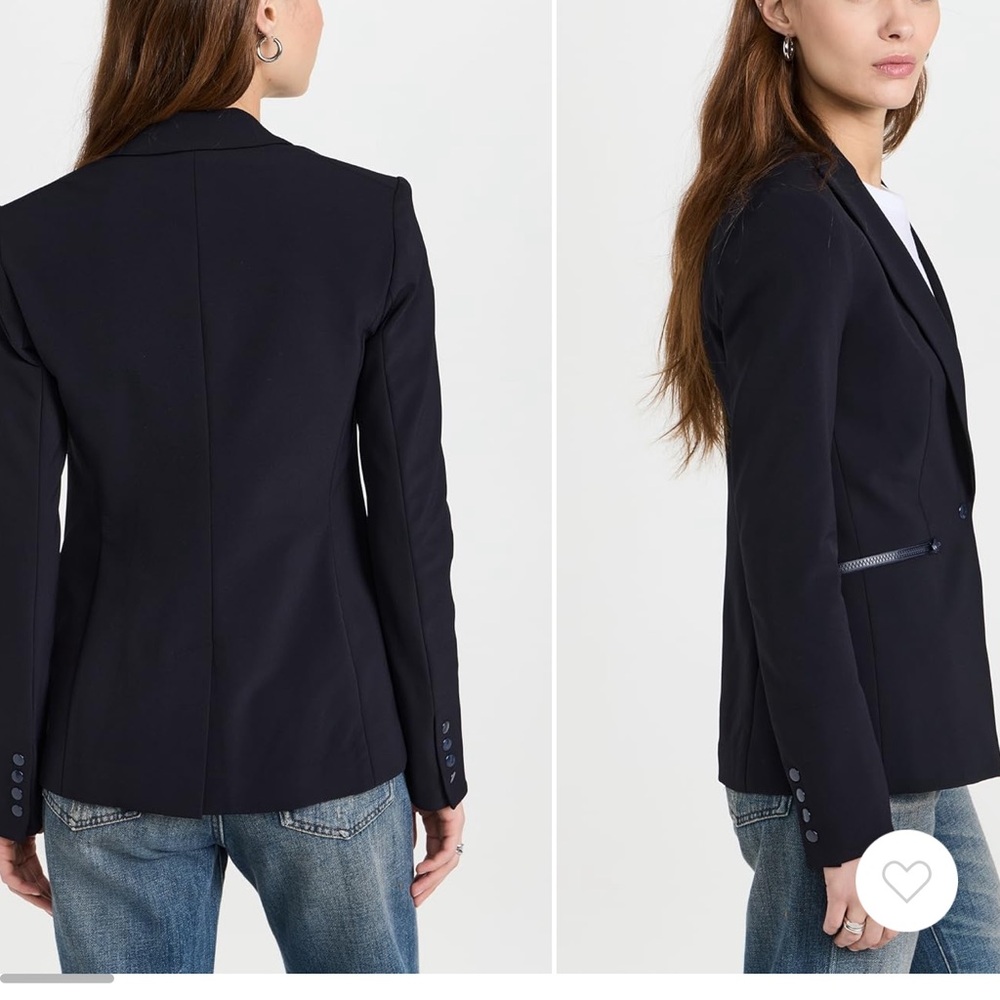 Veronica Beard NAVY Scuba Dickey Jacket - Picture 2 of 11